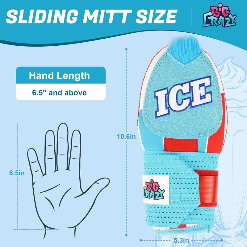 Big Crazy Baseball Sliding Mitt Youth and Adult, Drippy Drip Accessory, Flexible Breathable Durable, Funny Design - Image 3